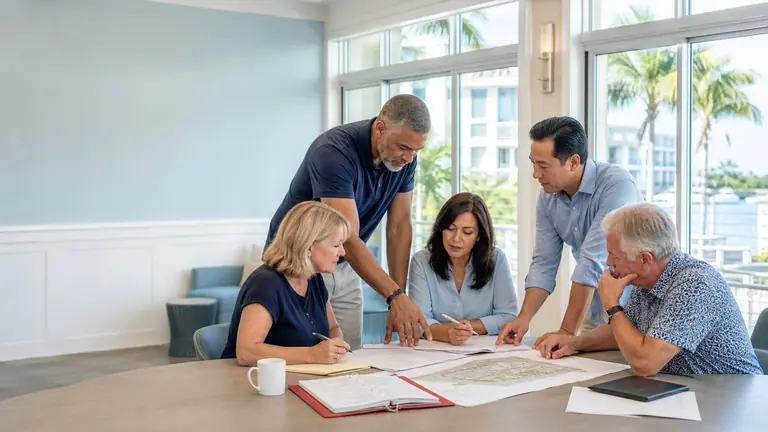 Illustrative scene for HOA & Condo Board Meeting Checklist