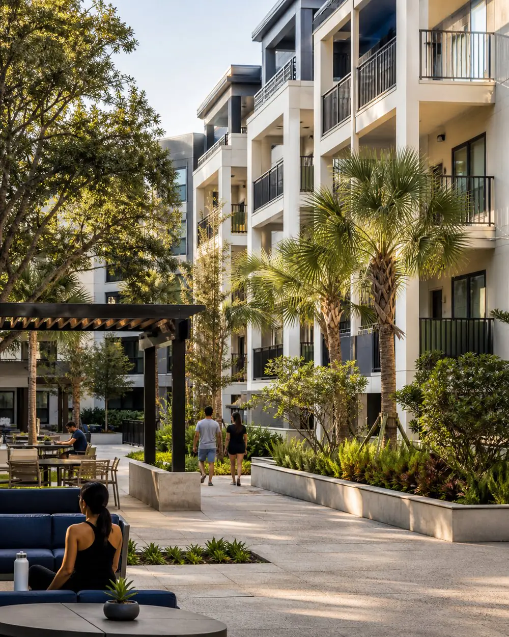 Illustrative scene: Professionally operated multifamily community in the Tampa Bay area