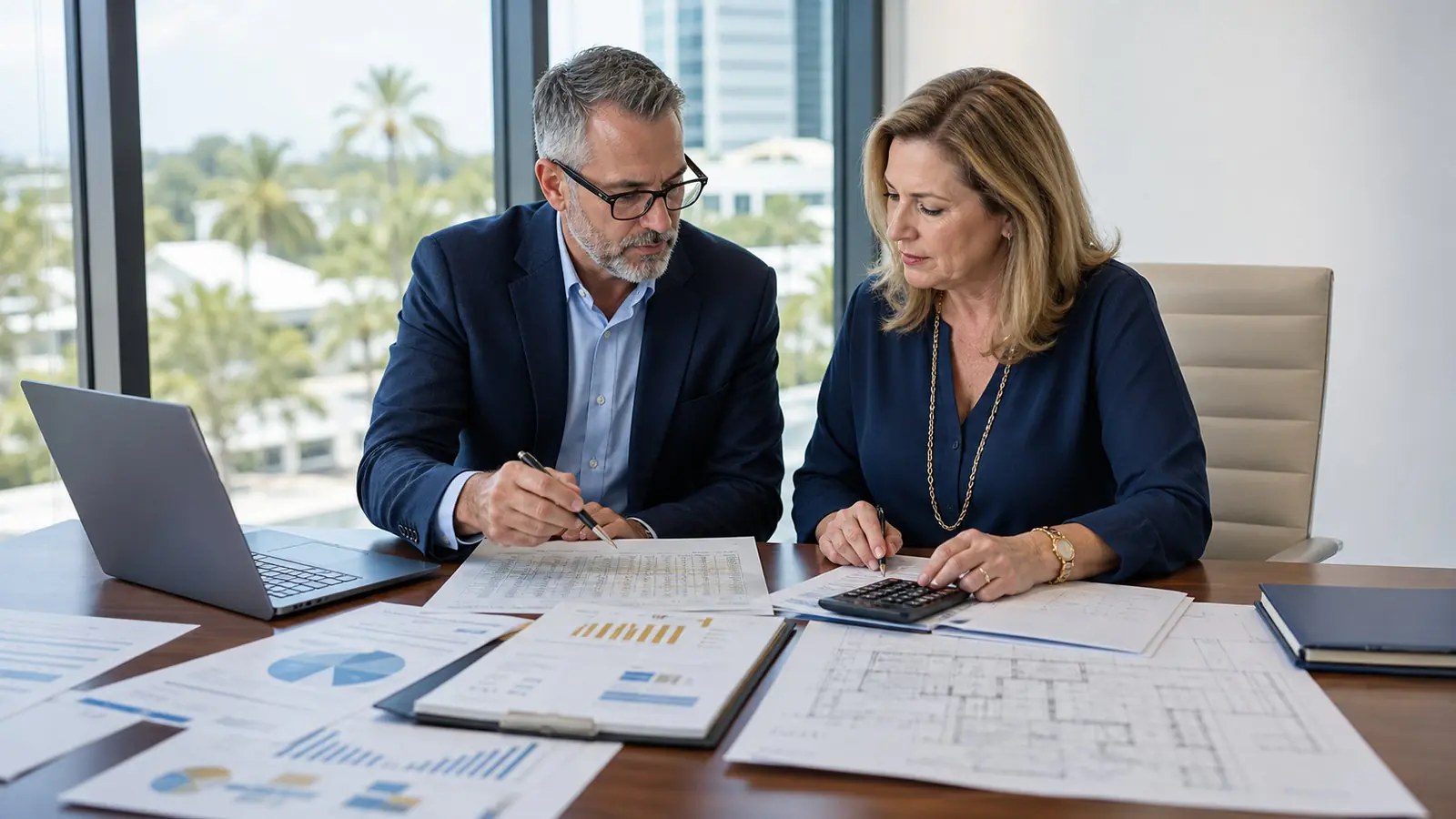 Illustrative scene: Tampa condominium budget and reserve funding review